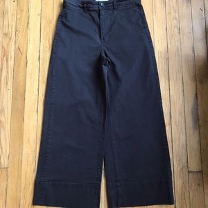 Everlane wide leg crop pants (size 4)
